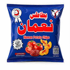Normaan chips ketchup, flavor بطاطس نعمان بنكهة الكاتشب