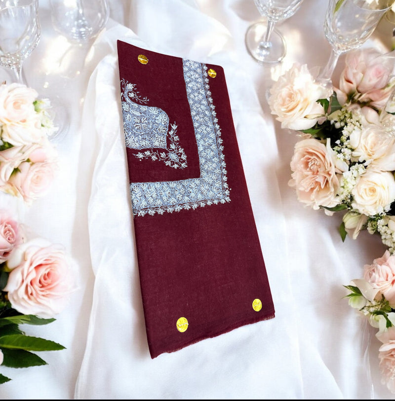 شال صوف كشميري باشمينا درجه اولى premium quality Kashmiri pashmina shal