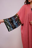 Gianna Linen Sequin Sleeves Abaya