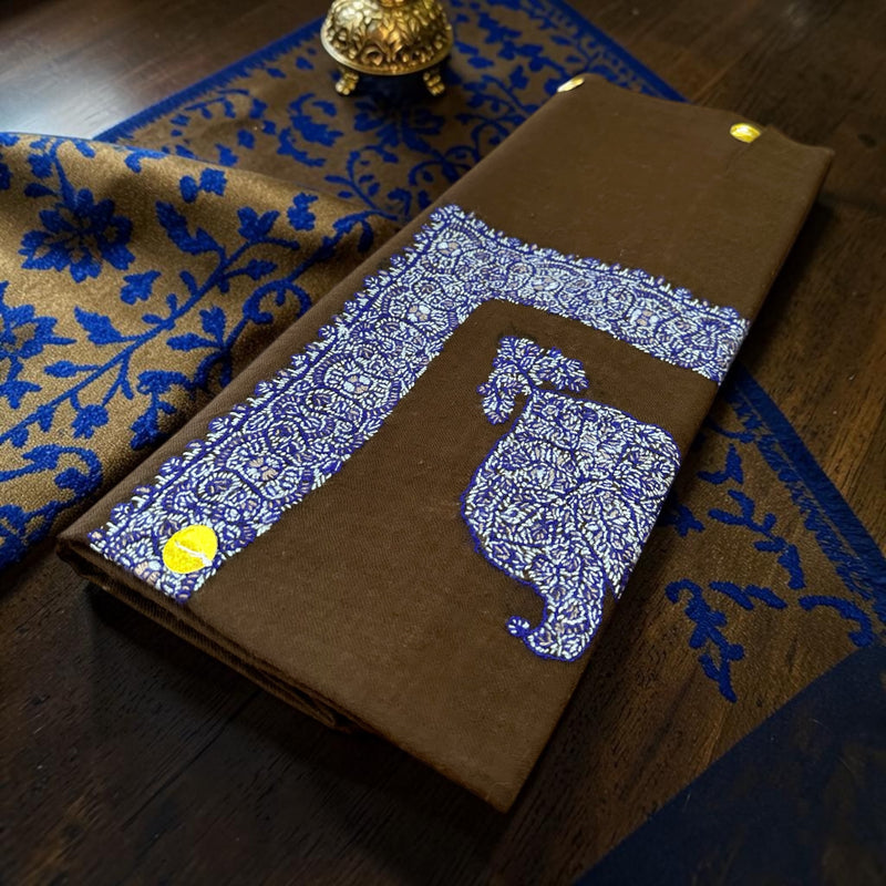 شال صوف كشميري باشمينا درجة أولى Premium Quality Pashmina Kashmiri Shal