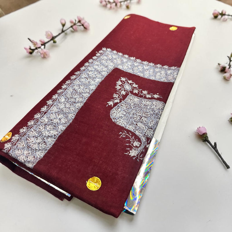 شال صوف كشميري باشمينا درجه اولى premium quality Kashmiri pashmina shal