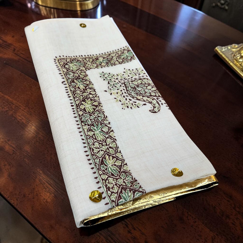 ‏شال صوف سوبر باشمينا كشميري درجة أولى Kashmir premium pashmina wool shawl