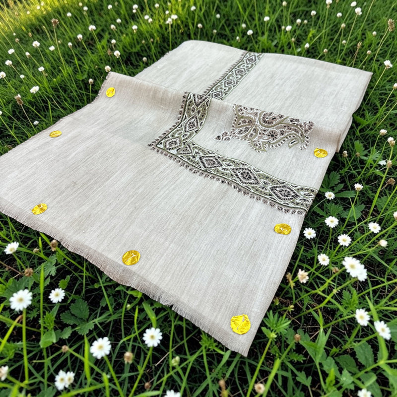 ‏شال صوف كشميري باشمينا درجة أولى ￼ premium Kashmiri shawl pashminaMinna