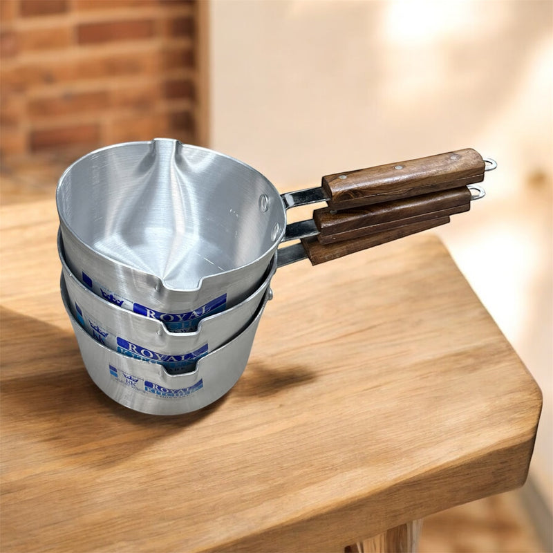 Milk pan 3 set small طقم طناجر العصيد ٣ حجم صغير