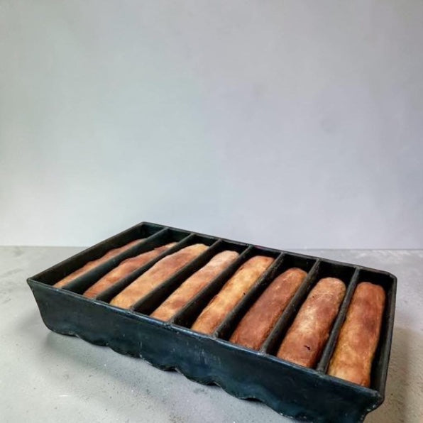 قوالب الروتي الاصلي الأسود حجم كبير 6 قوالب Bread Pan Large