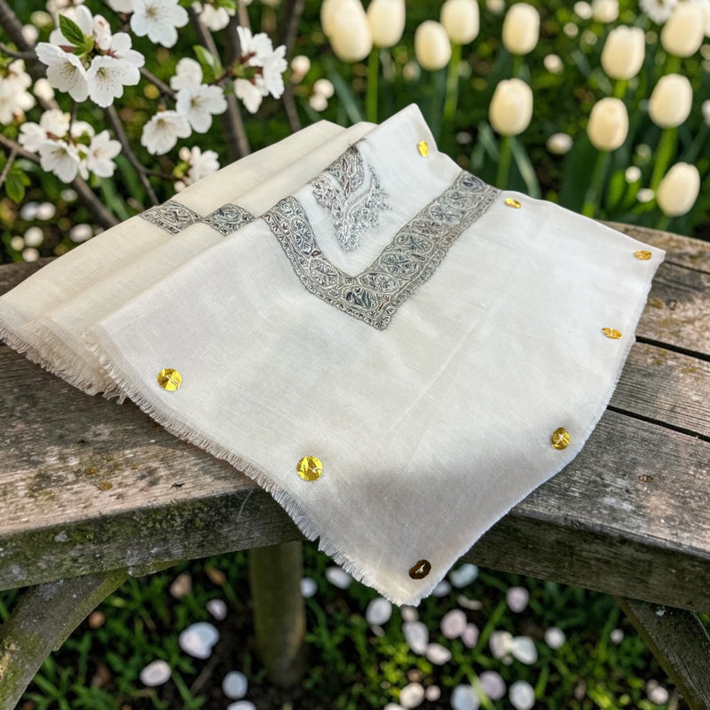 Premium quality, Kashmiri pashmina Shal شال صوف كشميري باشمينا درجه اولى