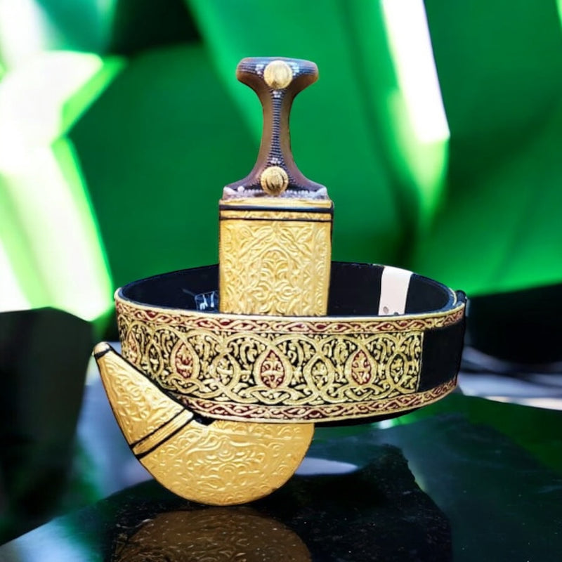 جمبيه رجالي نحاس كامل ذهبي حزام متحرك لكل المقاسات