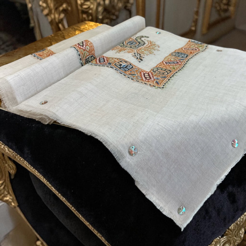 شال صوف كشميري باشمينا درجة أولى Premium Quality Pashmina Kashmiri Shal