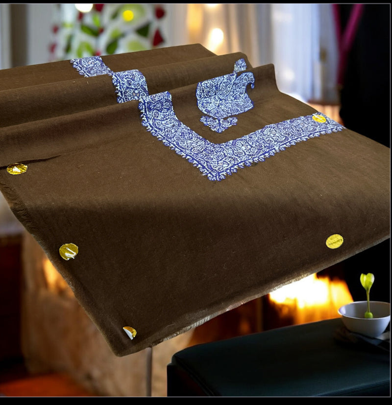 شال صوف كشميري باشمينا درجة أولى Premium Quality Pashmina Kashmiri Shal