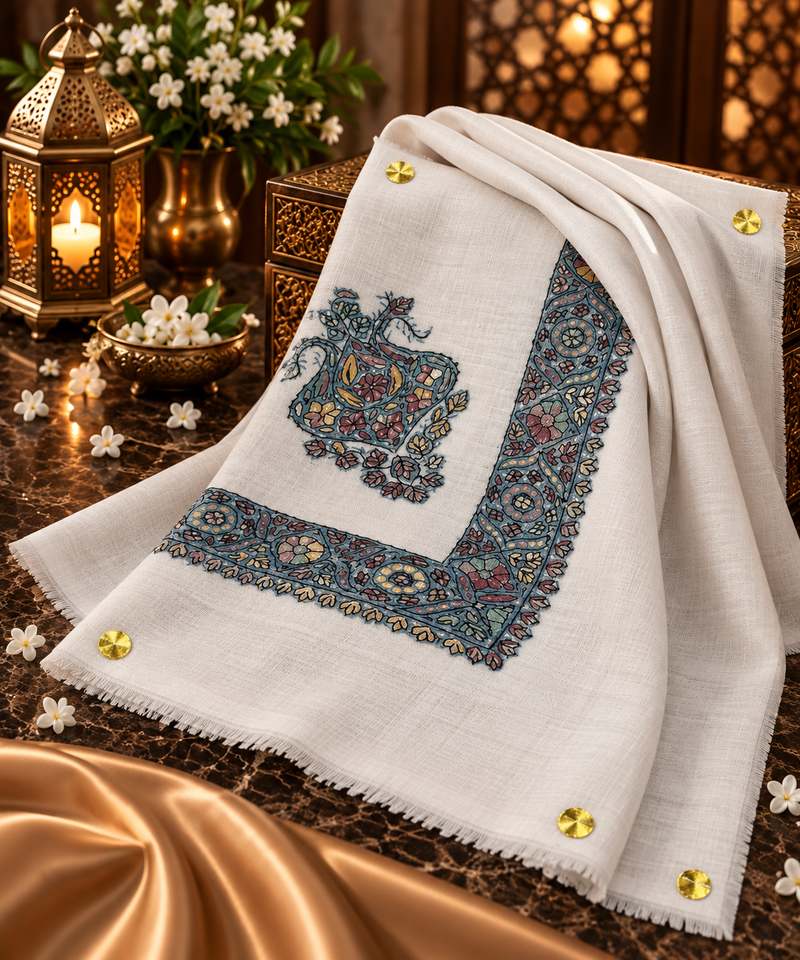 شال صوف كشميري باشمينا درجة أولى Premium Quality Pashmina Kashmiri Shal