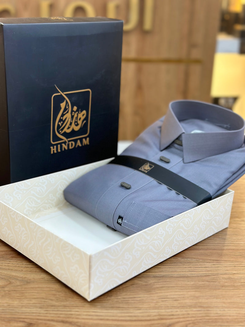 ثوب هندام رجالي لون رمادي فاتح hindam men thobe premium quality