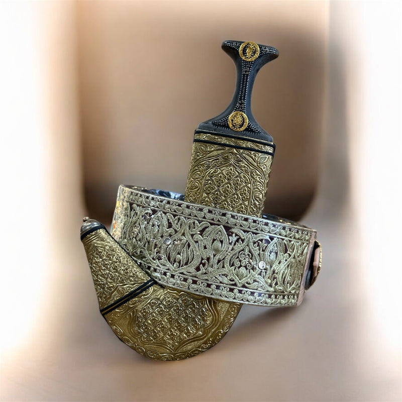 Jambiya for men جمبيه ذهبي رجالي