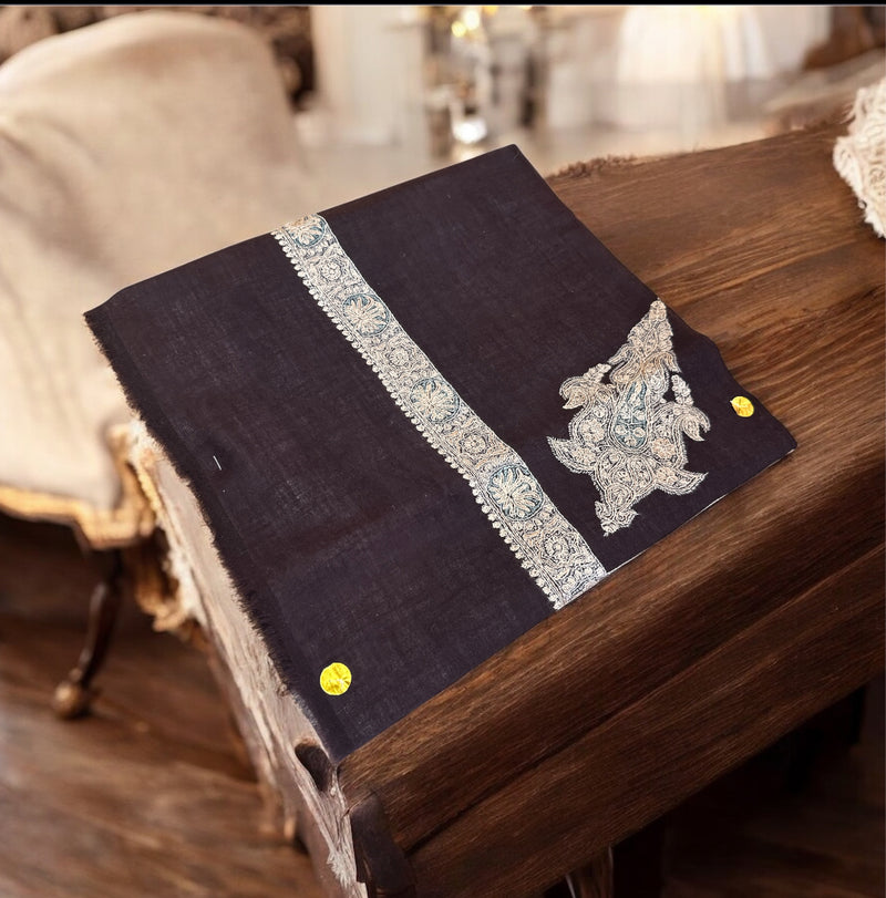 شال صوف كشميري باشمينا درجة أولى Premium Quality Pashmina Kashmiri Shal