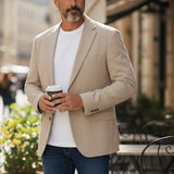 كوت رجالي فاخر لون بيج فاتح