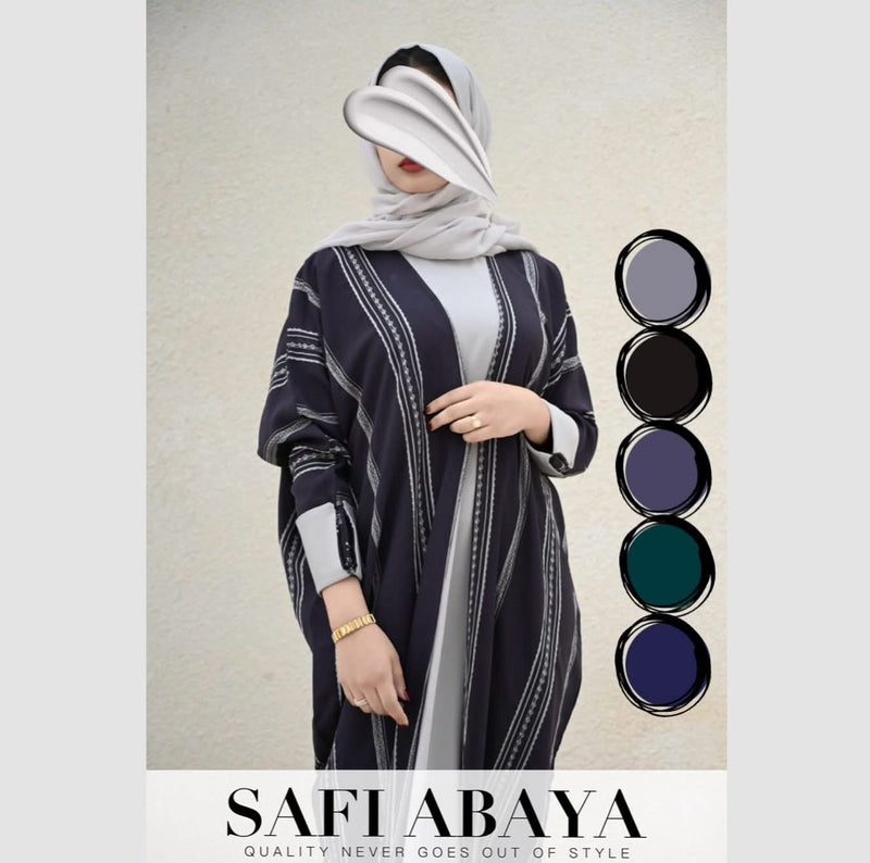 عباية ملونه من صافي عبايات