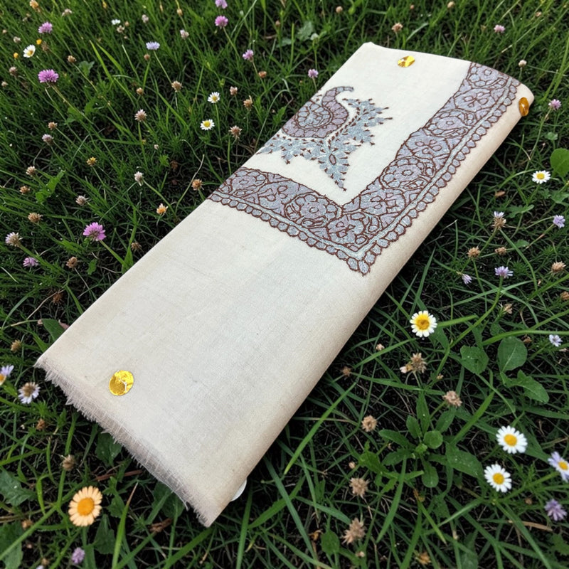 شال صوف كشميري باشمينا درجة أولى Premium Quality Pashmina Kashmiri Shal