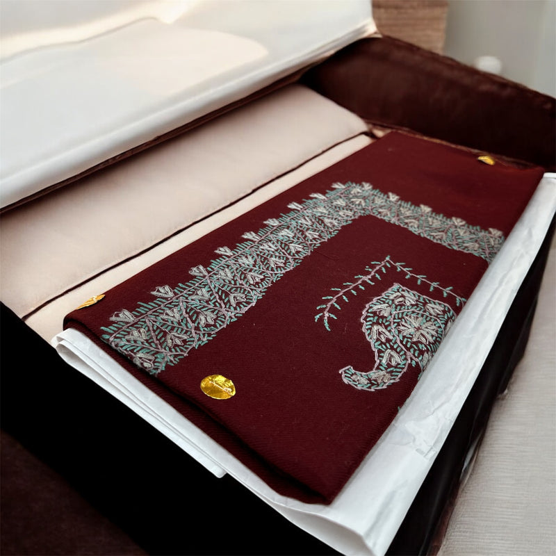 Premium Quality Royal Turma Kashmir Shal ⁨⁨⁨⁨شال صوف كشميري ترمه رويال درجة أولى⁩⁩⁩⁩⁩