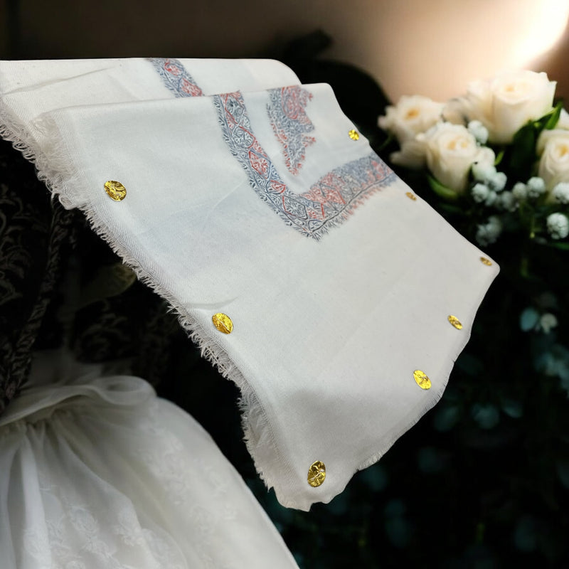 Premium quality Kashmiri shal super turma شال صوف سوبر ترمه كشميري درجه اولى