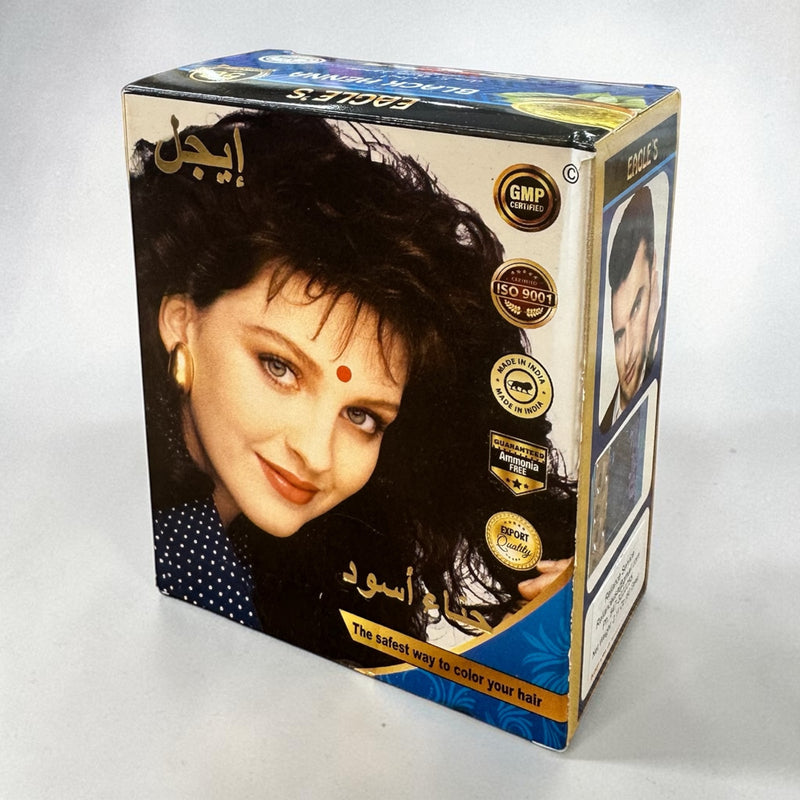 حنا الشعر لون اسود black henna for hair