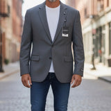 كوت رجالي فاخر لون رمادي غامق