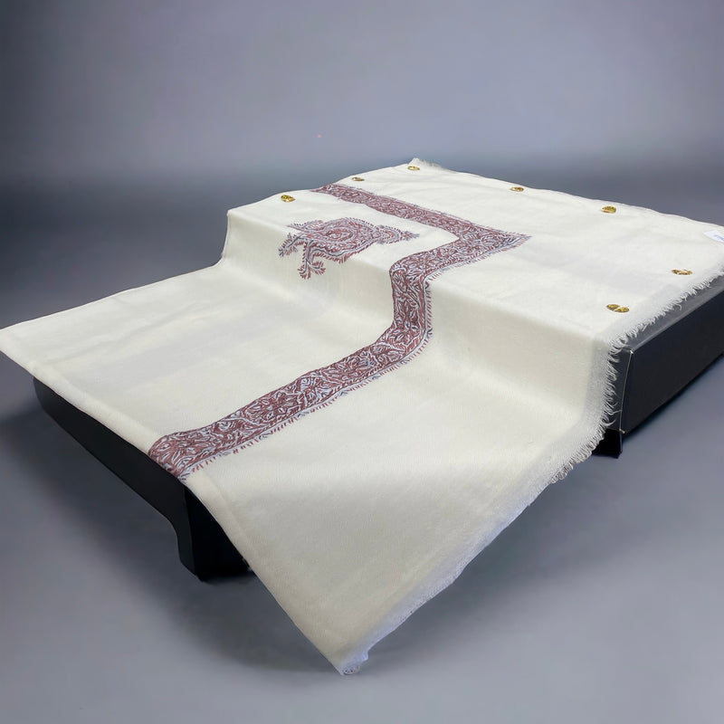 Premium Quality royal Turma Kashmir Shal ⁨⁨⁨⁨شال صوف كشميري ترمه رويال