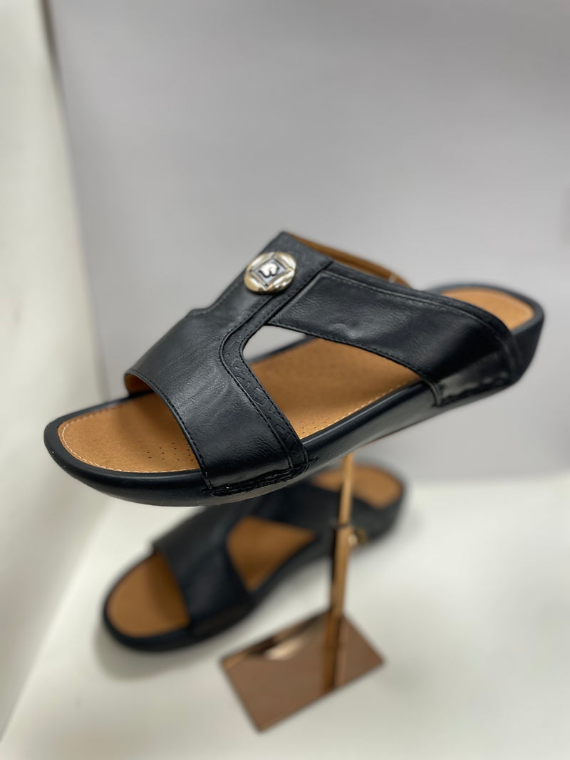 صندل رجالي جلد أصلي ⁩