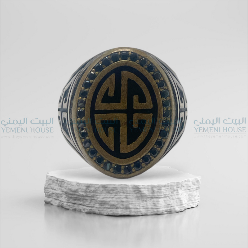 خاتم فضه اصلي مقاس 12