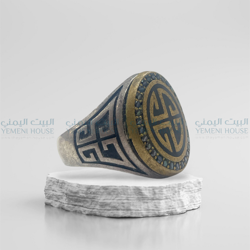 خاتم فضه اصلي مقاس 12