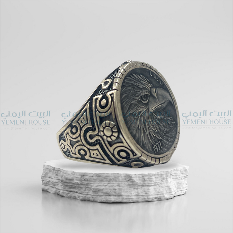 خاتم فضه اصلي مقاس 12
