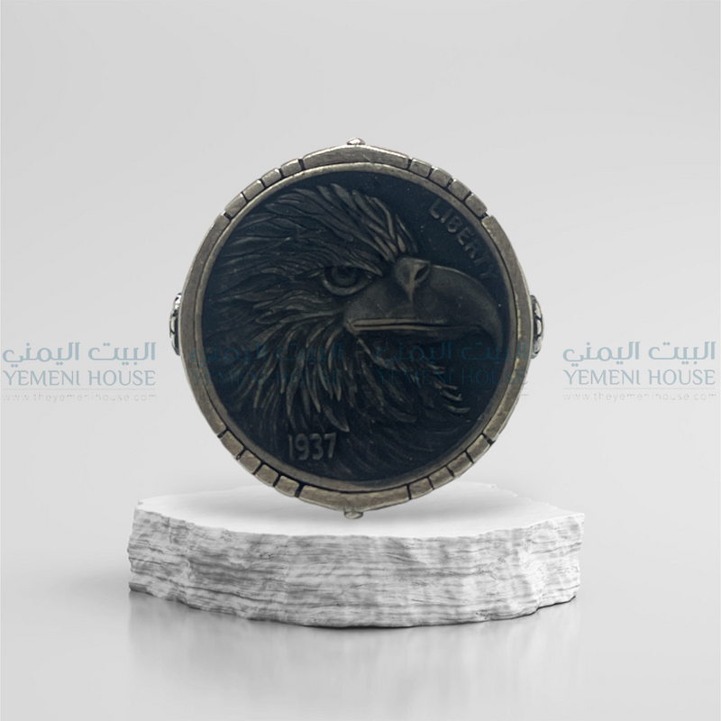خاتم فضه اصلي مقاس 12