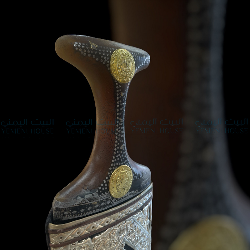 جمبية يمنيه حزام و جهاز فضي فاخره