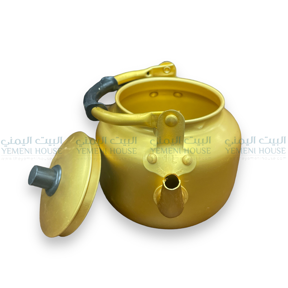 1L Golden Teapot إبريق شاي ذهبي صغير جدًا من اليمن