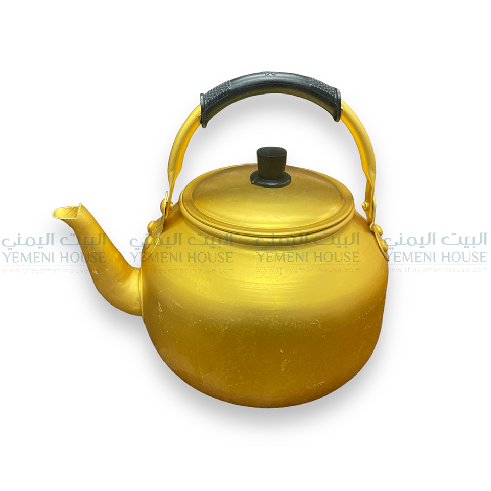 2L Golden Teapot إبريق شاي ذهبي  وسط من اليمن