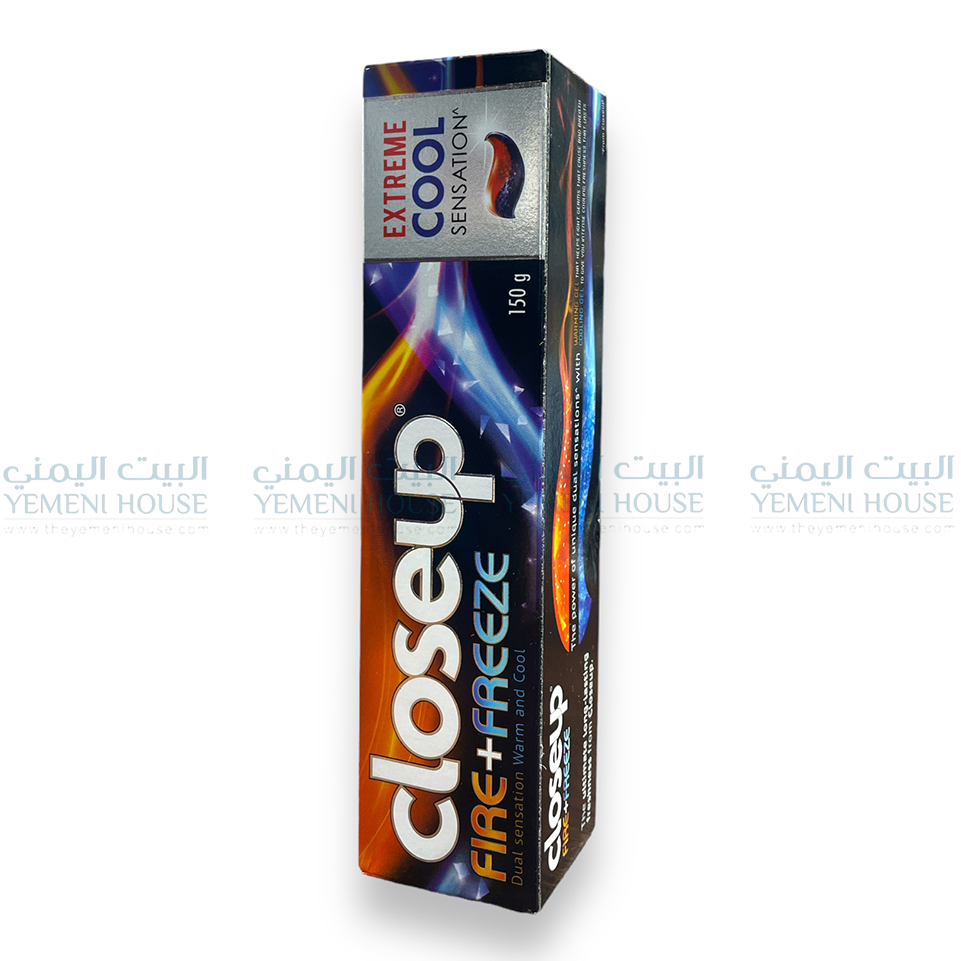 Closeup Fire Freeze Toothpaste معجون أسنان من اليمن