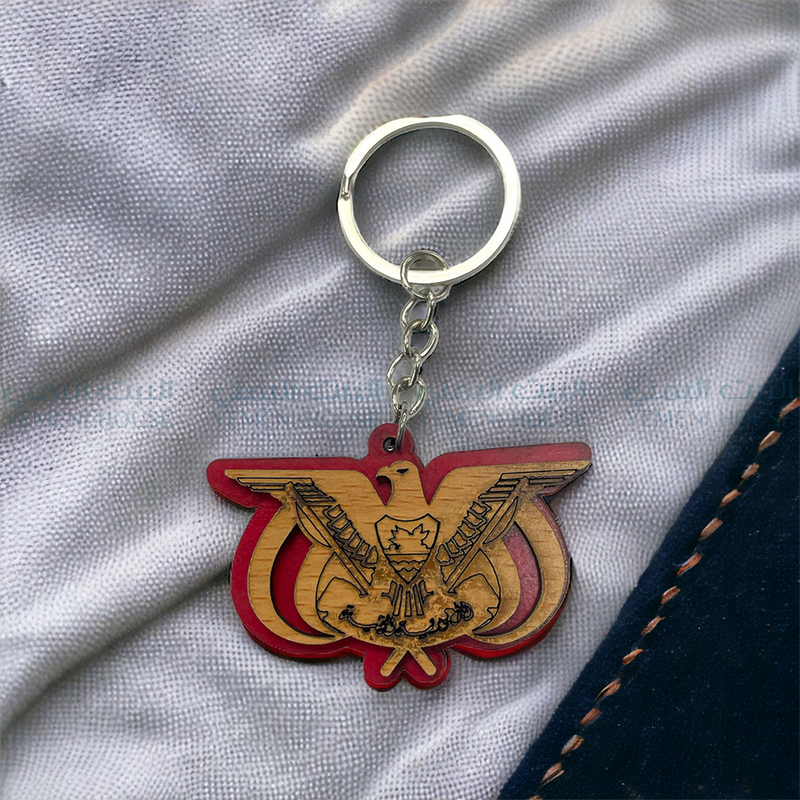 ميدالية مفتاح الطير اليمني خشبي