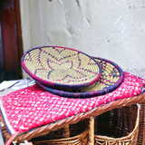 Yemeni Handmade Woven Basket Large طبق خزف يمني عمل يد