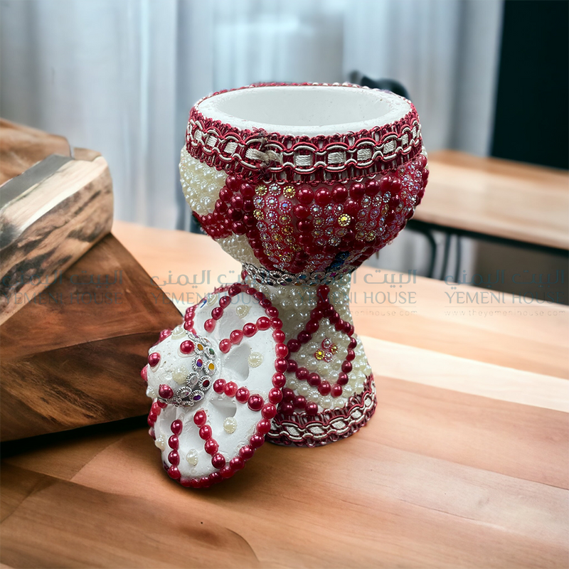 مبخرة يمنية مطرزة Yemeni Beaded Mabkhara