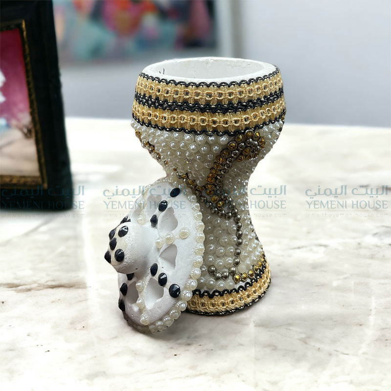 مبخرة يمنية مطرزة Yemeni Beaded Mabkhara