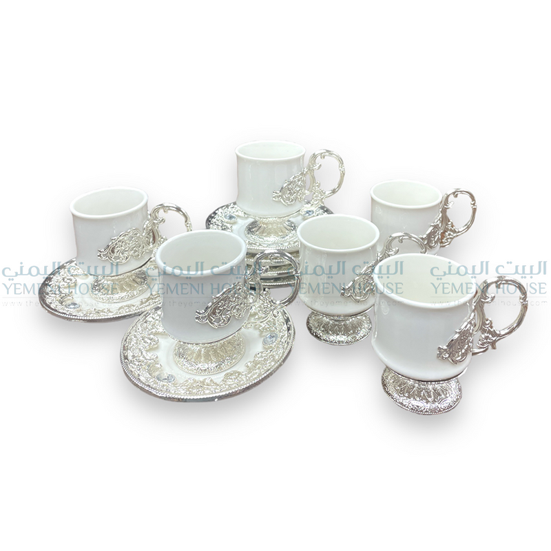 طقم قهوة ملكي Luxury Coffee Cups & Saucer  Set