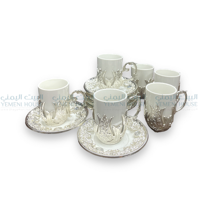 طقم قهوة ملكي Luxury Coffee Cups & Saucer  Set