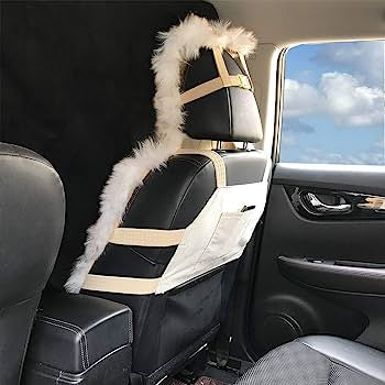 فرو ابيض و بني للسيارات من اليمن Yemeni Car Fur Covers