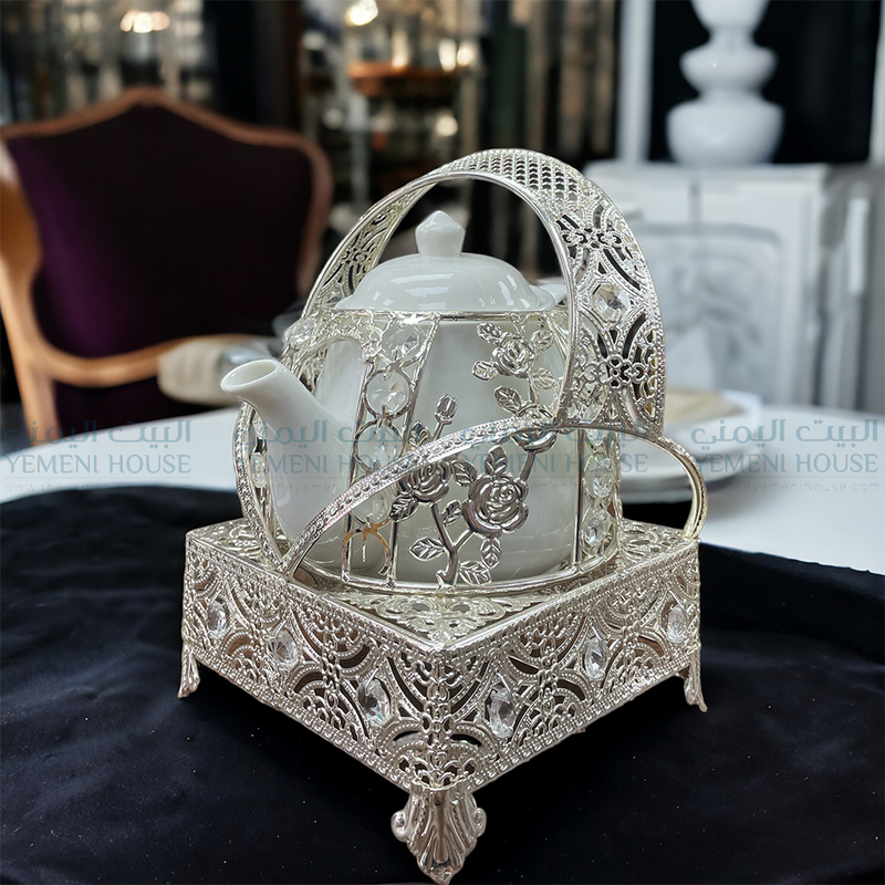 Royal Teapot Silver ابريق شاي ملكي فضي