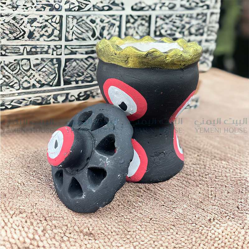 مبخره يمنية مصون حجم صغير Yemeni Incense Burner