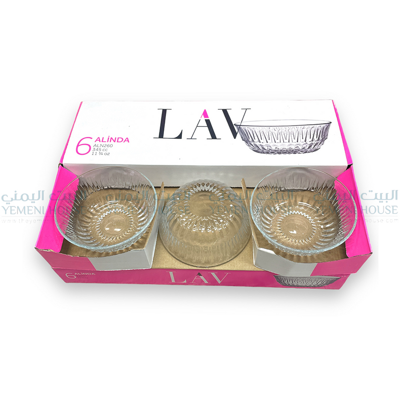 طقم صحون المحلبية Glass Bowls Set