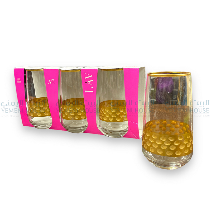 Set of 3 Juice Cups طقم كاسات عصير فاخر