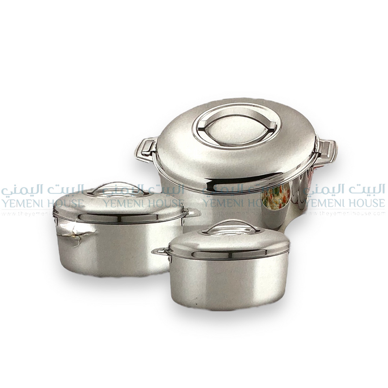 طقم حافضات الطعام ستيل حافظ للحراره Stainless Steel Insulated Casserole