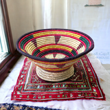 ⁨طبق يمني ابو قاعده حجم كبير⁩Yemeni Basket with Mount