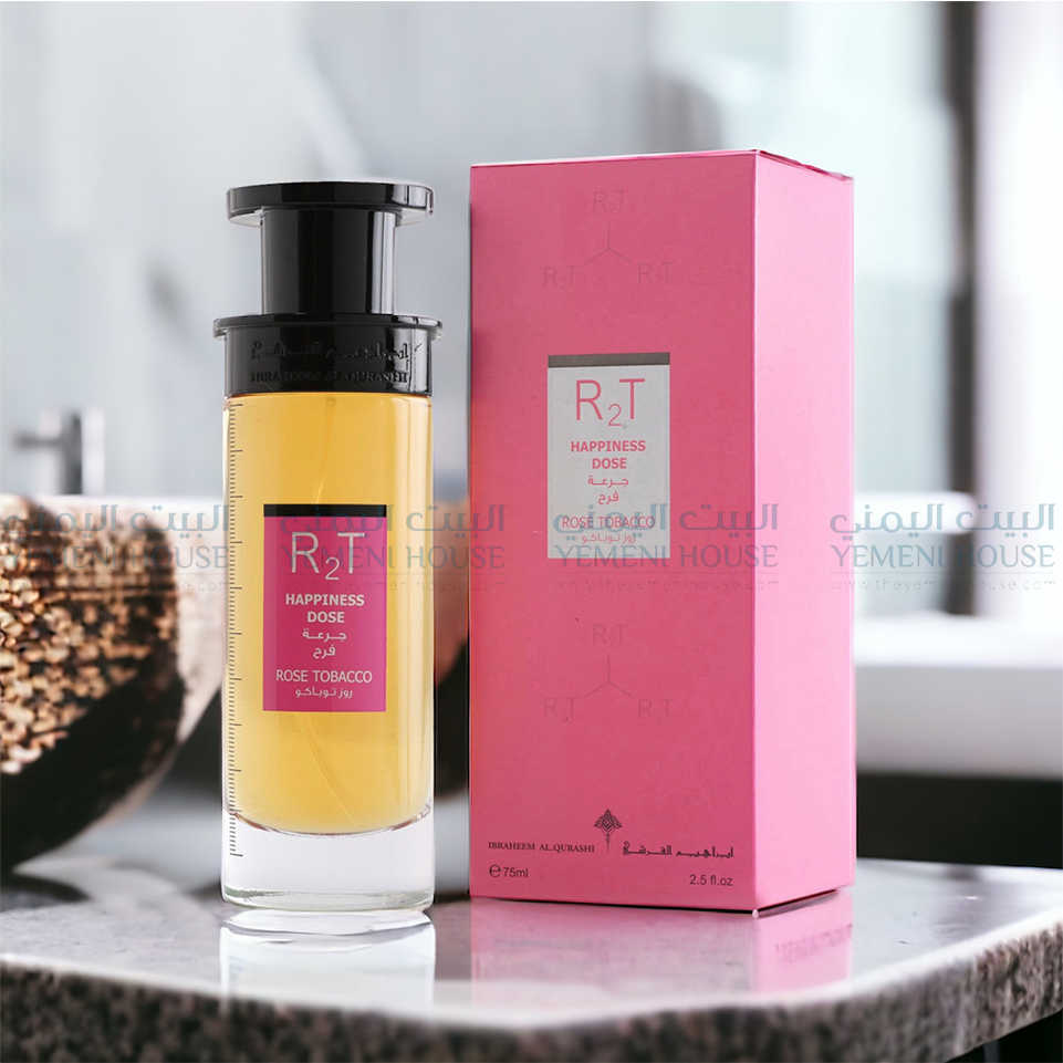 r2t happiness dose rose tobacco Eau De Parfum - 75ml - Unisex: Buy Online at Best Price in Egypt creating an intoxicating balance of floral and earthy notes Rose Tobacco Happiness Dose Ibraheem