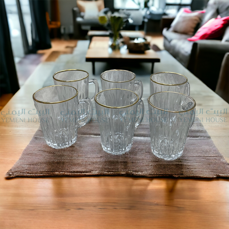 Tea Cups 6 كاسات شاي من اليمن