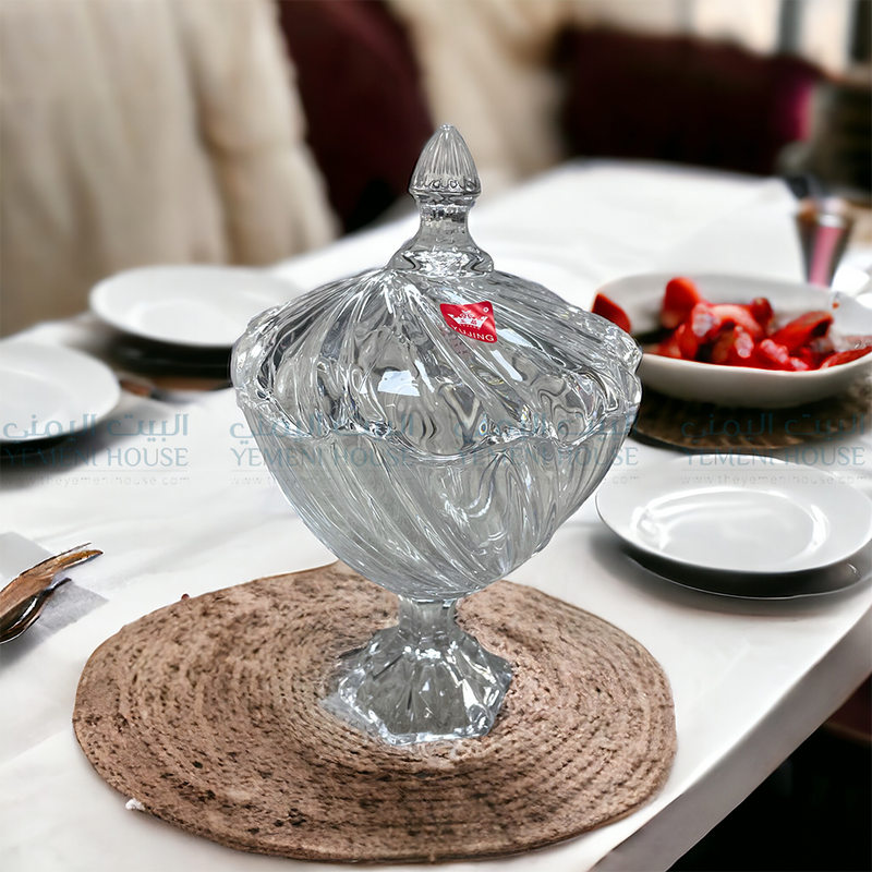 قلص الأيسكريم والحلى Ice Cream Bowl with Lid Glass